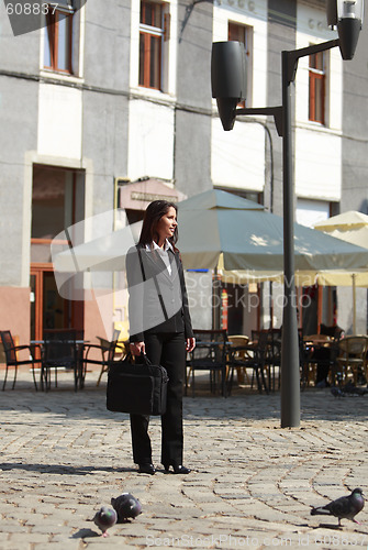 Image of Businesswoman waiting 