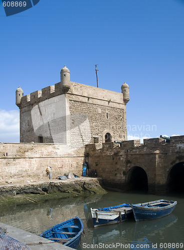 Image of the skala du port citadel by the harbor essaouira morocco