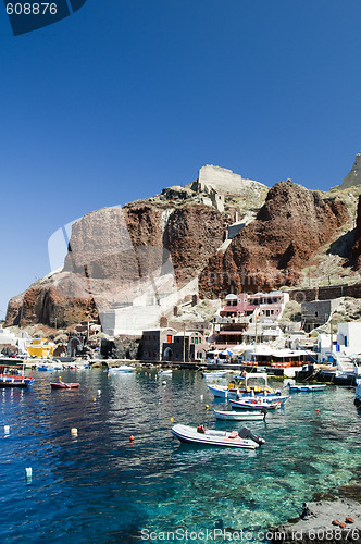 Image of amoudi bay oia santorini greek island