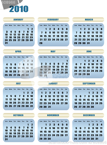 Image of 2010 calendar