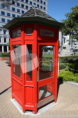 Image of New Zealand phone box