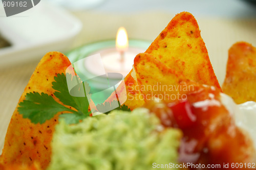 Image of Nachos And Candle