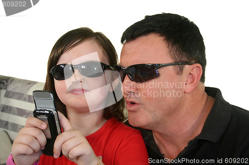 Image of Cool Dad And Daughter