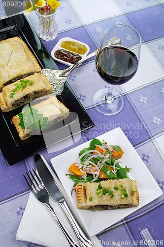 Image of Mushroom And Leek Strudel