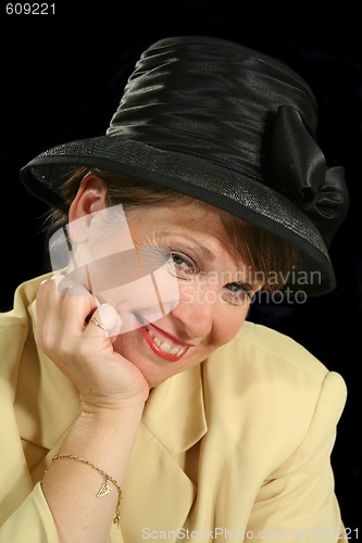 Image of Woman In Hat