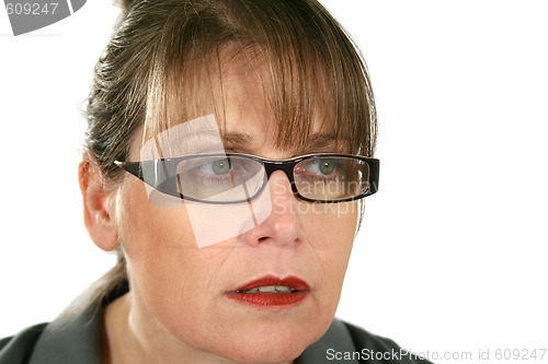 Image of Staring Businesswoman