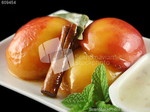Image of Poached Nectarines And Cinnamon