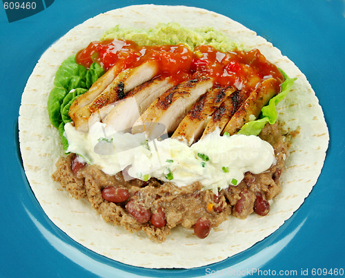 Image of Open Chicken Tortilla