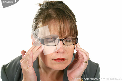 Image of Businesswoman With Headache