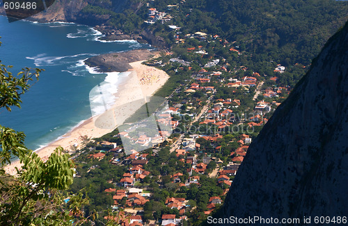 Image of Itacoatiara beach view of the Mourao Mountain top