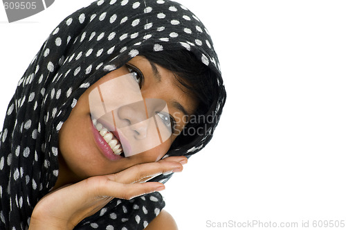 Image of asian muslim isolated on white