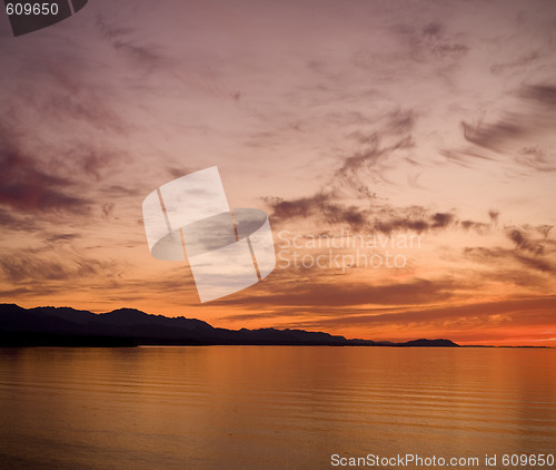 Image of Strait of Juan de Fuca Sunset