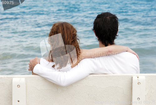 Image of couple by the sea