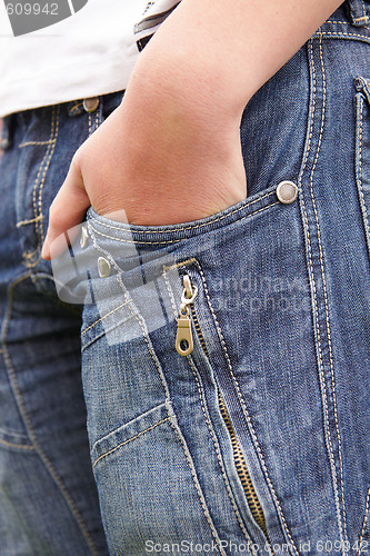 Image of cool blue jeans