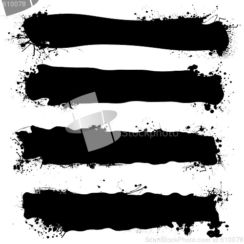 Image of black ink banner