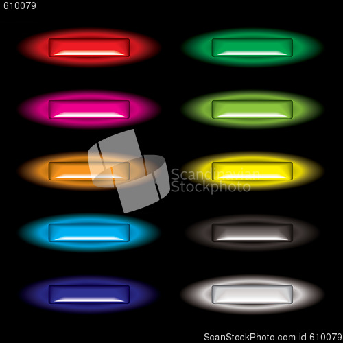 Image of outer glow button shine