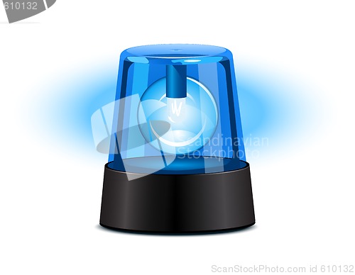 Image of Blue flashing light