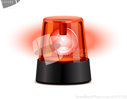Image of Red flashing light
