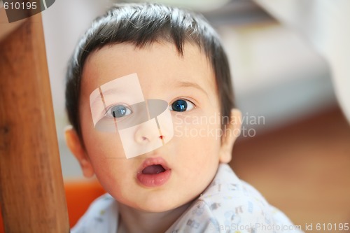 Image of baby, soft focus