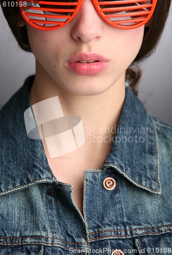 Image of close-up woman face