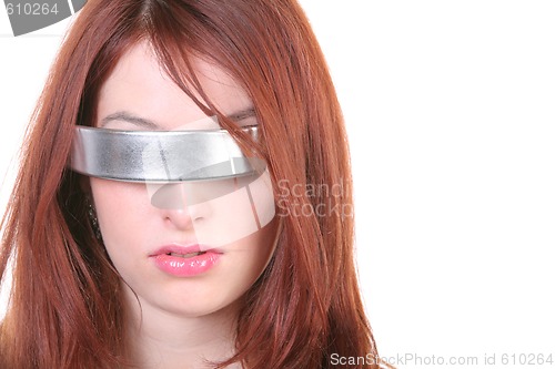 Image of girl with closed eye