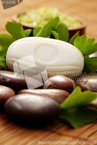 Image of bath salt with ginko