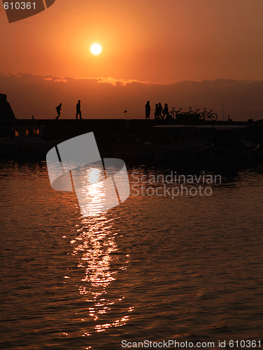 Image of Heraklion harbour promenade