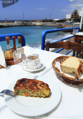 Image of Boureki at a Cretan taverna