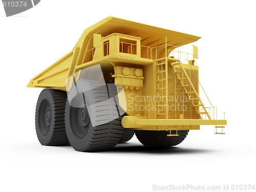 Image of Isolated big dump truck