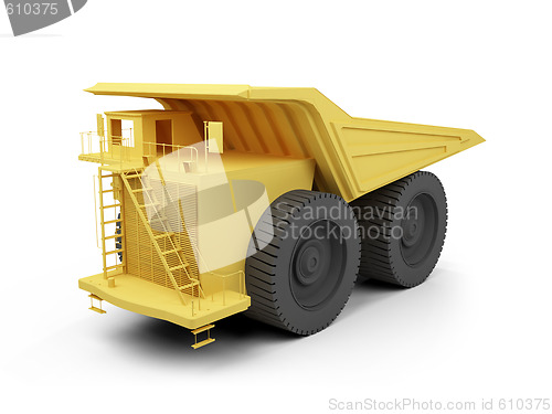 Image of Isolated big dump truck