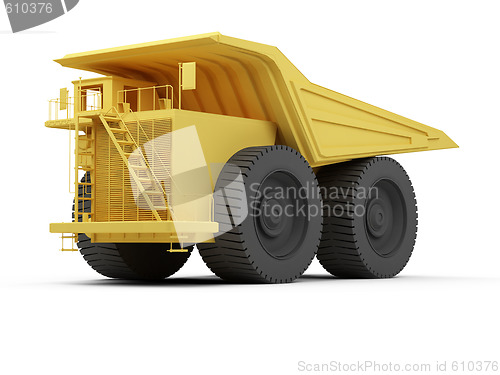 Image of Isolated big dump truck