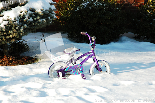 Image of Bike in the Snow