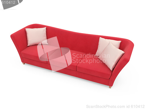 Image of Sofa over white