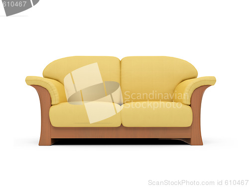Image of Sofa over white