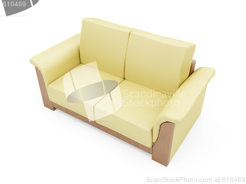 Image of Sofa over white