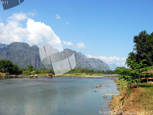 Image of Natural nature. Vang Vieng. Laos