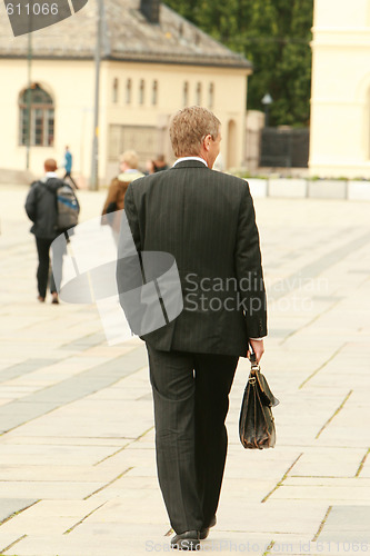 Image of Businessman on break