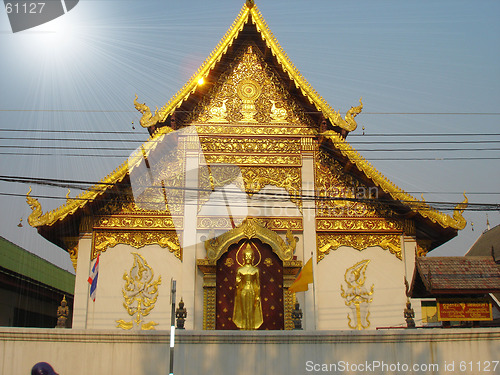 Image of budda temple  by day