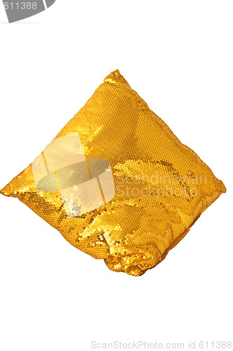 Image of Golden sparkling pillow