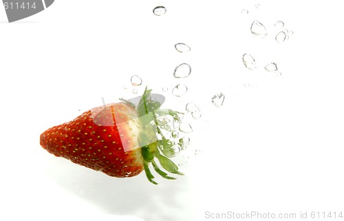 Image of Strawberry splashing