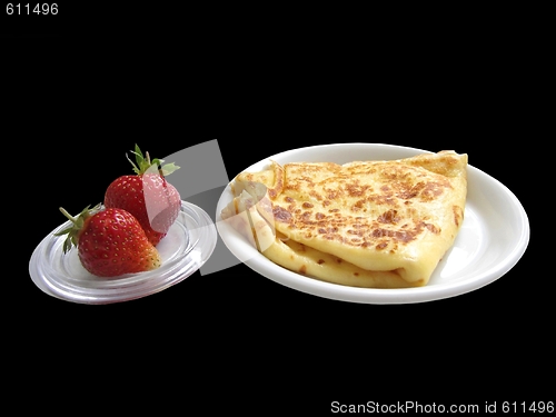 Image of pancake and atrawberries