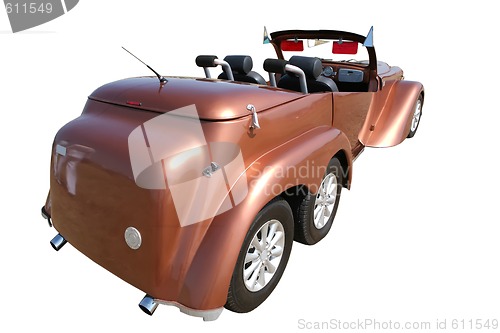 Image of Brown Retro Car