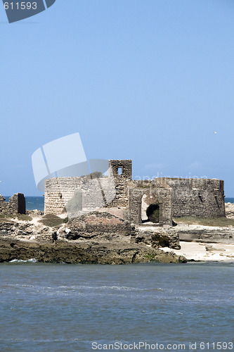 Image of ruins old fort essaouira morocco