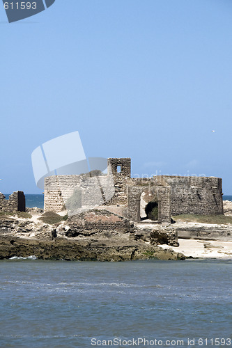 Image of ruins old fort essaouira morocco