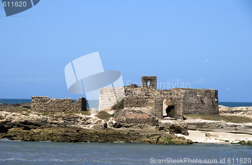 Image of ruins old fort essaouira morocco