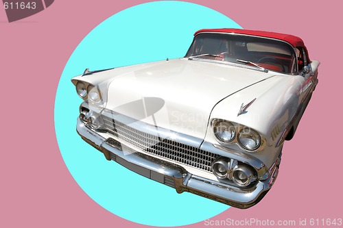Image of Vintage White Car 60's