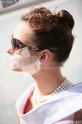 Image of profile of the beautiful girl