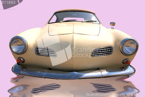 Image of beige european retro car