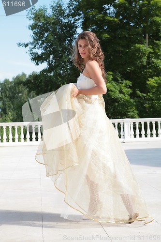 Image of girl in wedding gown