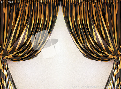 Image of Gold curtains